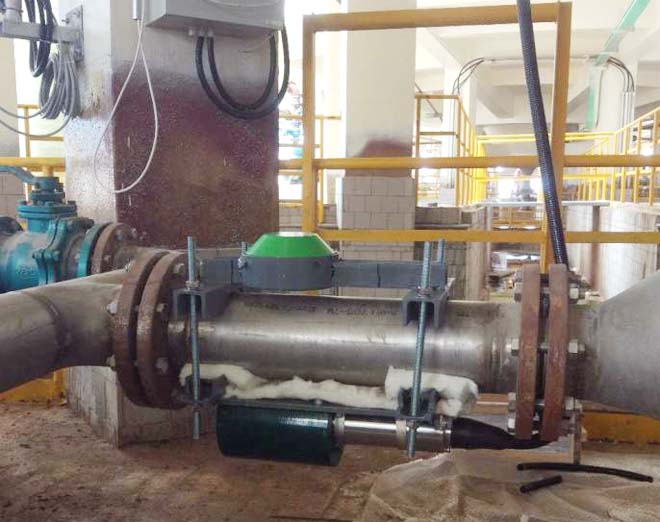 Na-22放射性仪表锌铟矿浆管道检测现场案例(图1)